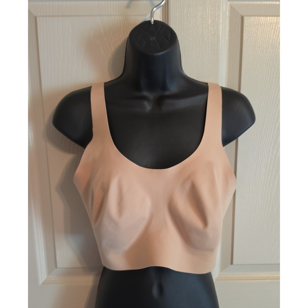 Knix Revolution  Seamless Bralette Adjustable Pullover Warm Sand Bra Size L++